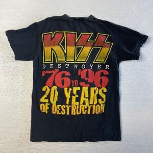 Philcos KISS Destroyer T Shirt Mens Small Black 20 Years Of Destruction Graphic